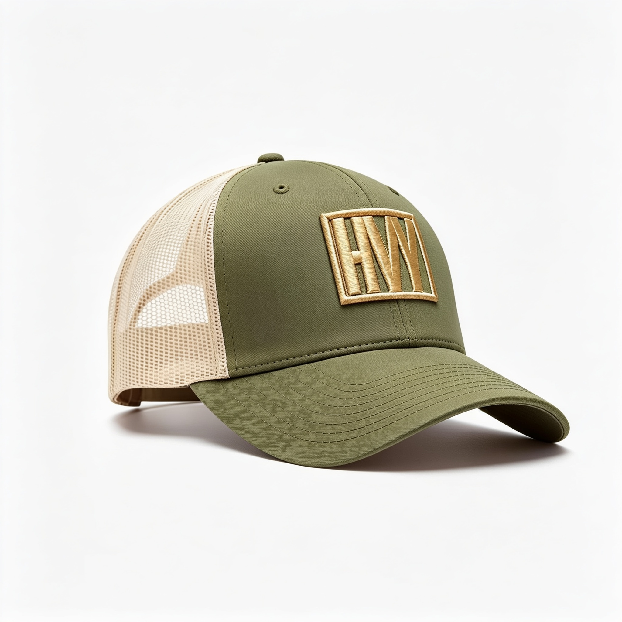 Khaki/Moss HVY Trucker