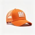 Orange/White HVY Trucker