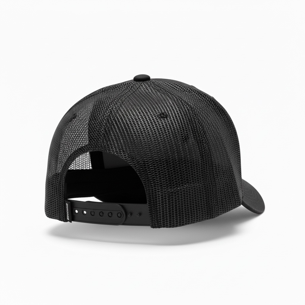 HVY BLK Orange Thred Trucker