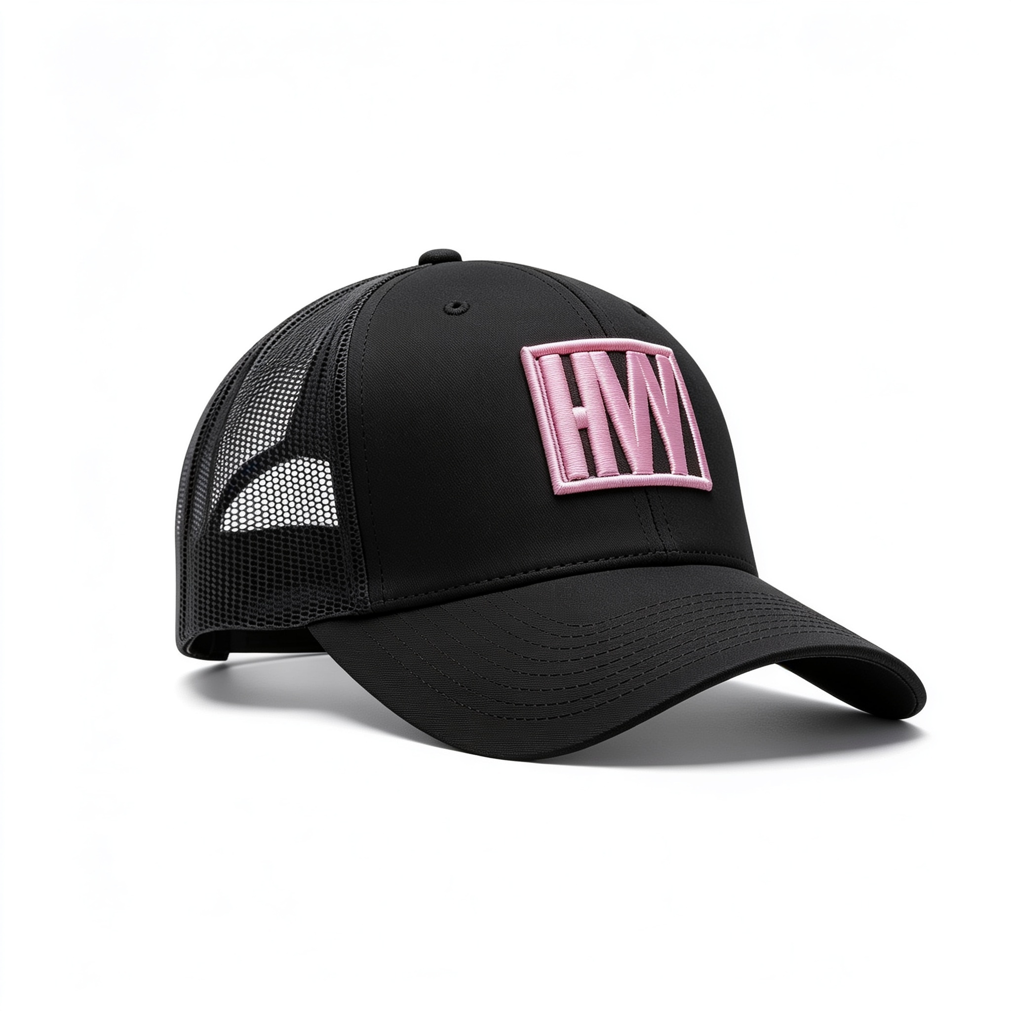 BLK/PINK HVY Trucker